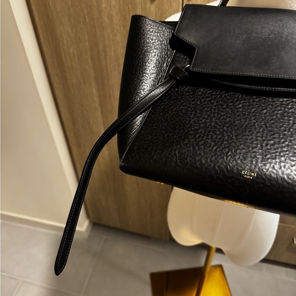 Celine black leather medium handbag - Picture 2 of 12